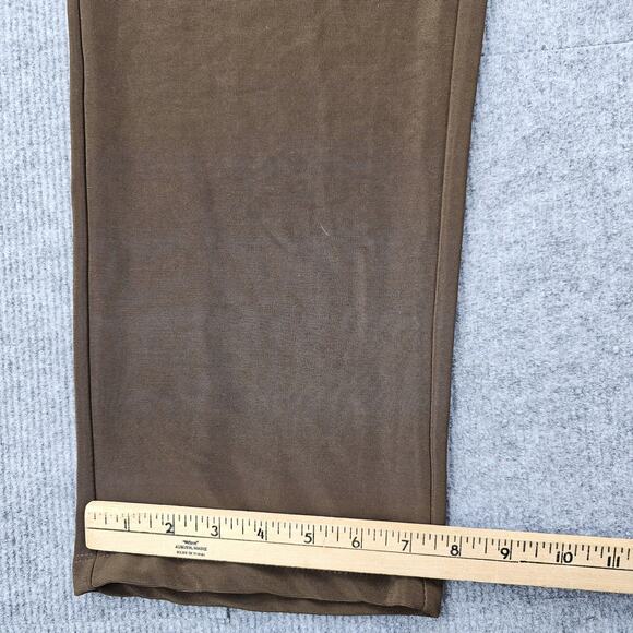 Susan Graver Essentials Pants Womens 1X Brown Liquid Knit Pull On Stretch - Picture 2 of 7